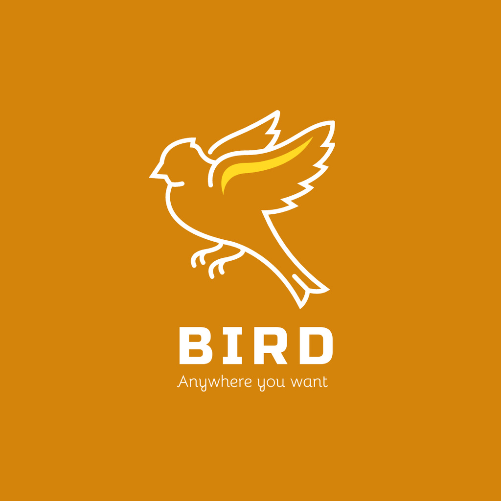 Szablon projektu Company Emblem with Bird Logo 1080x1080px