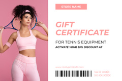 Gift Voucher Offer for Tennis Equipment