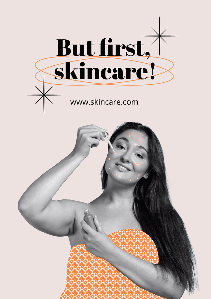 Platilla de diseño Collection of Cosmetic Cream Smears Poster