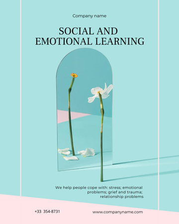 Social and Emotional Learning Announcement Poster 16x20in Design Template