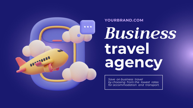 Business Travel Agency Services Offer Full HD video Modelo de Design