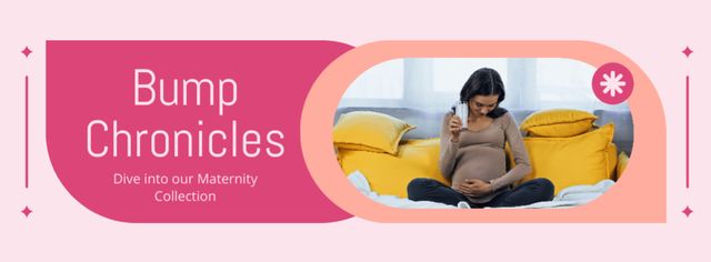 Maternity Products Collection Sale Facebook cover Modelo de Design