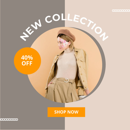 Modèle de visuel Female Fashion Collection Sale - Instagram