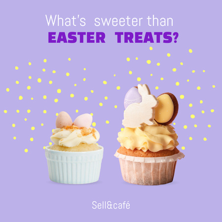 Easter Holiday Sweet Treats Instagram tervezősablon