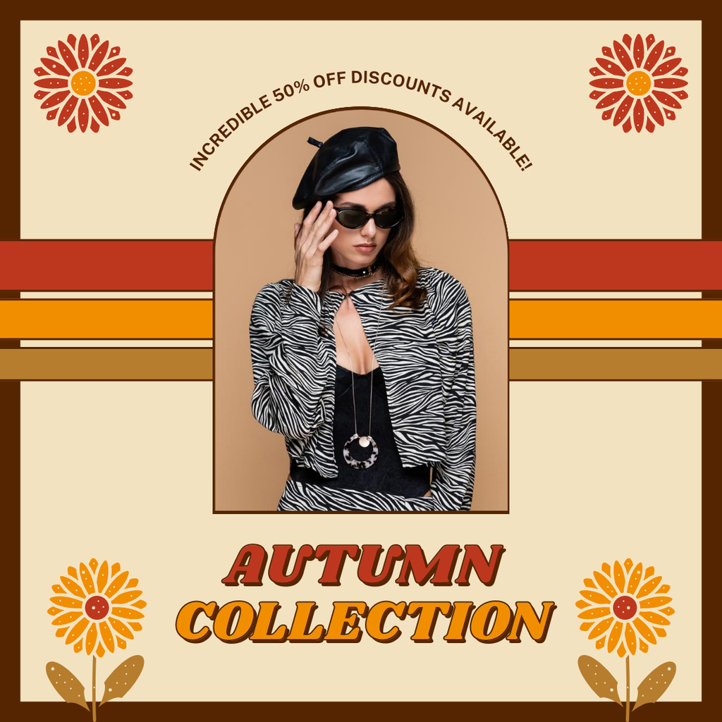 Szablon projektu Colorful Autumn Garments Collection Offer At Reduced Cost Instagram AD