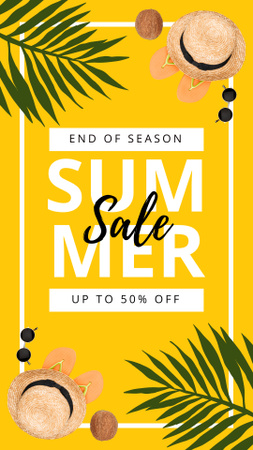 Platilla de diseño End of Summer Season Sale Instagram Story
