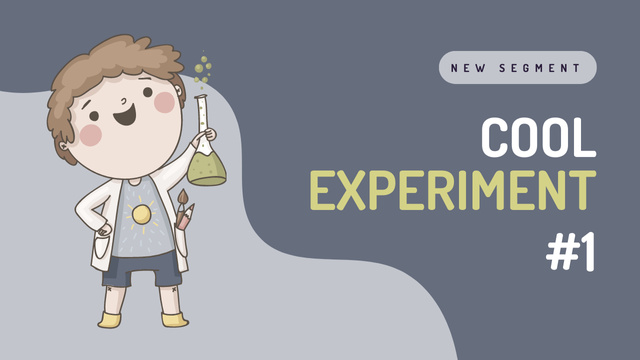 Cool Science Experiment Youtube Thumbnail – шаблон для дизайну