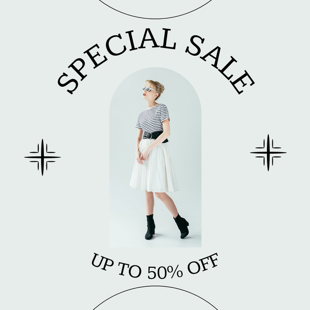 Platilla de diseño Special Sale On Women's Clothing Collection Instagram