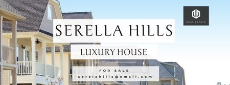 Luxury House Sale Announcement Facebook cover Modelo de Design