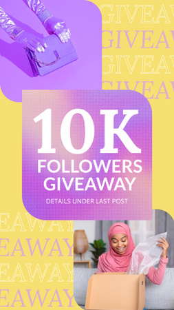Ontwerpsjabloon van Instagram Story van Blog Promotie met Giveaway