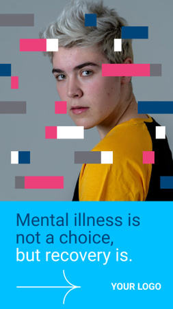 Ontwerpsjabloon van TikTok Video van Care of Mental Health Motivation