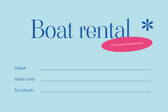 Boat Rental Offer with Happy Couple