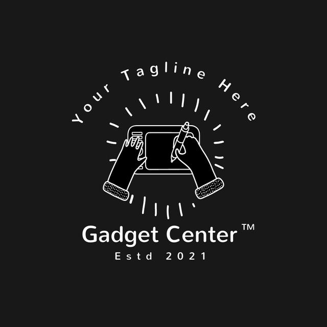 Gadget Center Ad Logo Πρότυπο σχεδίασης