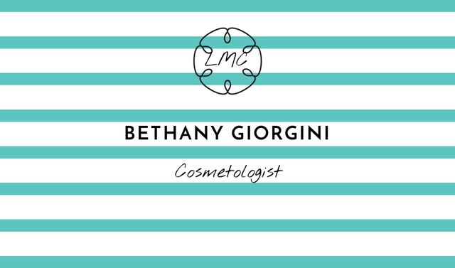 Cosmetologist Services Offer Business card Design Template