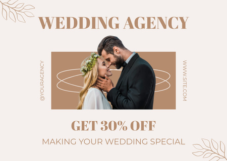 Special Offer for Wedding Services Card Design Template