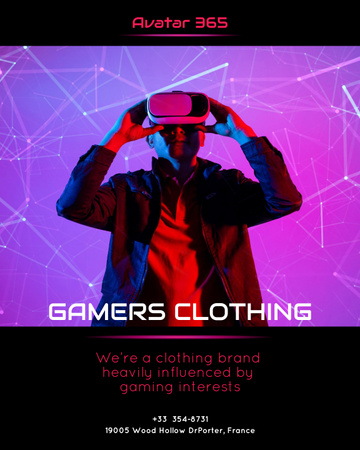 Ontwerpsjabloon van Poster 16x20in van Gaming-merchandise-uitverkoop