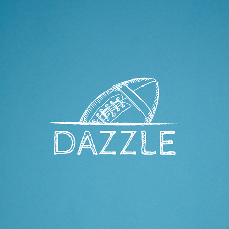 эмблема спортивного клуба с мячом для регби Logo – шаблон для дизайна