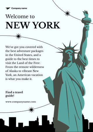 Ontwerpsjabloon van Poster A3 van Travel Tour Offer