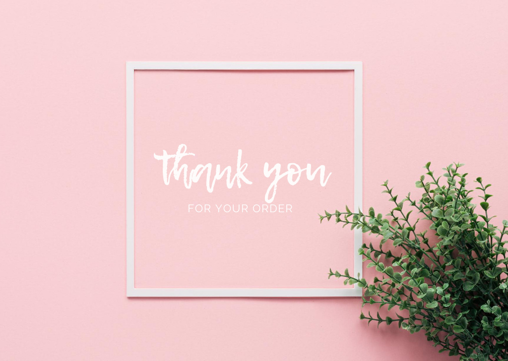 Template di design Card - thank you For Order Card