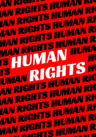 Szablon projektu świadomość praw człowieka Poster