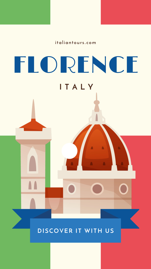 Florence travelling spots Instagram Story Šablona návrhu