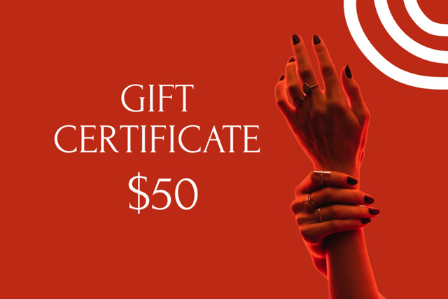 Professional Nail Care Services Gift Certificate – шаблон для дизайна