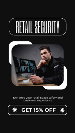 Modèle de visuel Systèmes de sécurité pour centres commerciaux et autres installations - Instagram Story