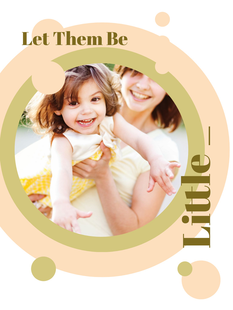Template di design Happy Mother with her Daughter Poster US