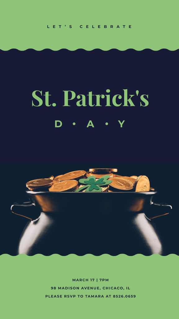 Plantilla de diseño de Saint Patrick's Day attributes Instagram Story 