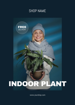 Indoor Plants Offer for Home Decor Flayer Design Template