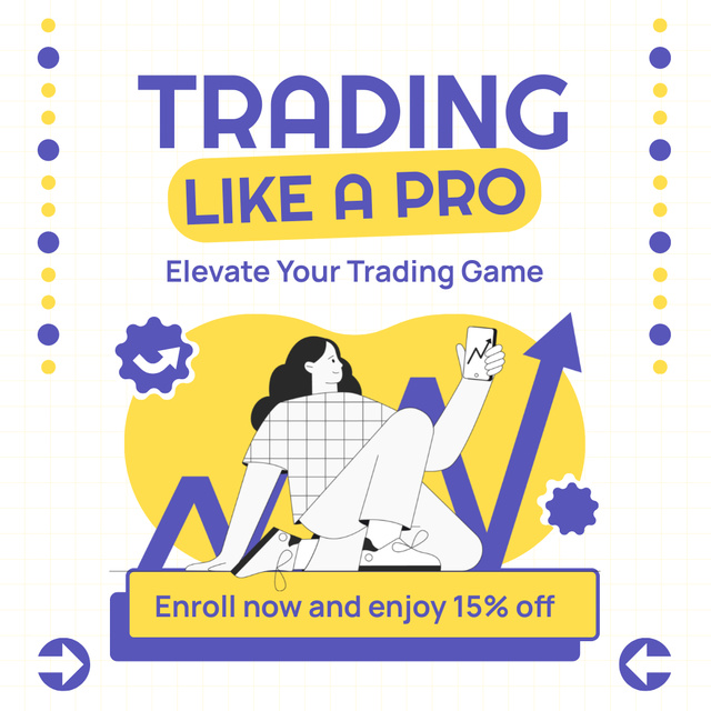 Template di design Special Discount on Stock Trading App Instagram AD
