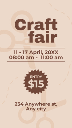Craft Fair Offer in Pastel Colors Instagram Story Design Template