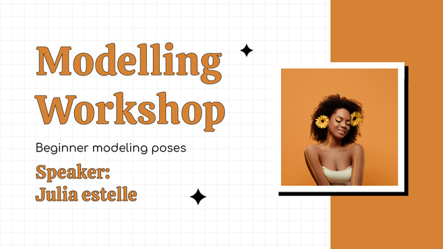 Model Posing Training for Beginners Youtube Thumbnail – шаблон для дизайну