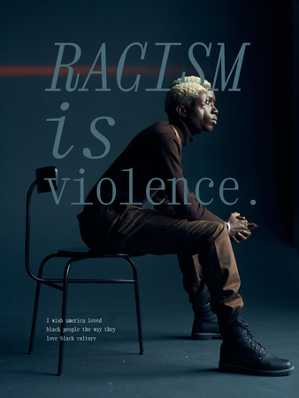Protest against Racism Poster US Tasarım Şablonu