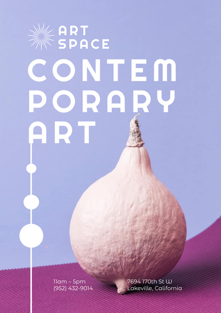 Modèle de visuel Evocative Artworks Exhibition In Gallery Promotion - Poster