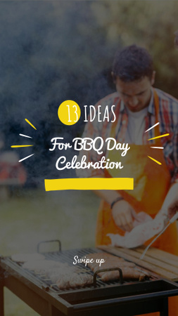 BBQ Day Celebration Announcement Instagram Story Design Template