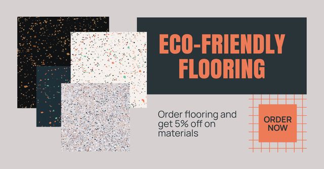 Eco-Friendly Flooring Services Facebook AD – шаблон для дизайну