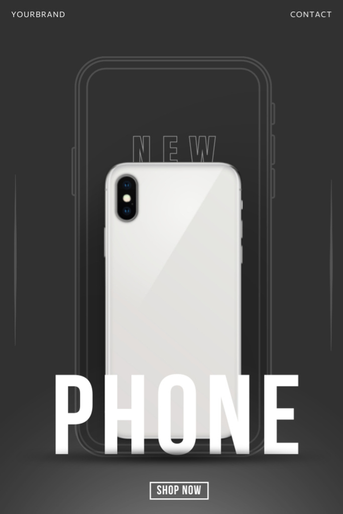 New Model Smartphone Promotion Tumblr Design Template