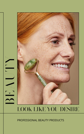 Propagace profesionálních kosmetických produktů pro ženy Book Cover Šablona návrhu