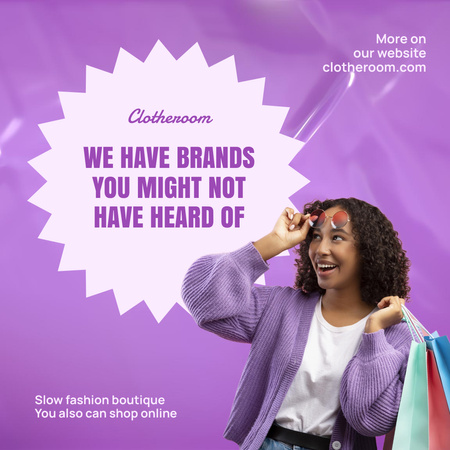 Designvorlage Fashion Boutique Ad für Instagram AD
