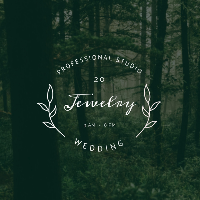 Professional Wedding Studio Services Logo Design Template