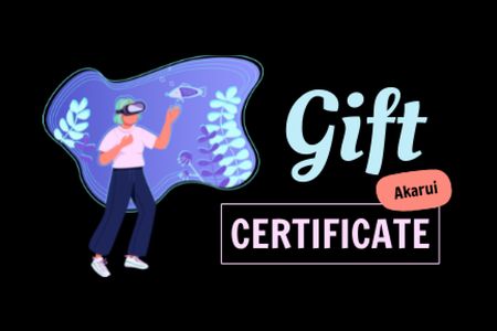 Extended reality​ Gift Certificate – шаблон для дизайну