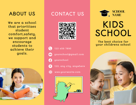 Ontwerpsjabloon van Brochure 8.5x11in van Beste schoolaanbieding voor uw kind
