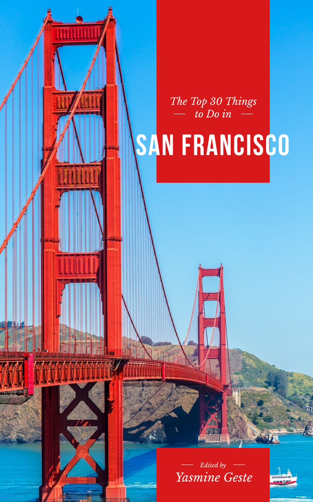 Top Things to Do While Traveling to San Francisco Book Cover Tasarım Şablonu