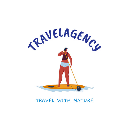 Szablon projektu Oferta wycieczki surfingowej Animated Logo