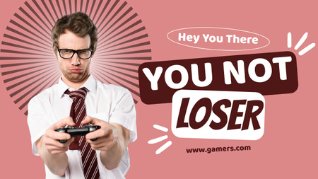 You Not Loser Youtube Thumbnail Design Template