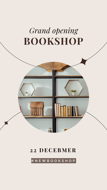 Ontwerpsjabloon van Instagram Story van Book Store Ad