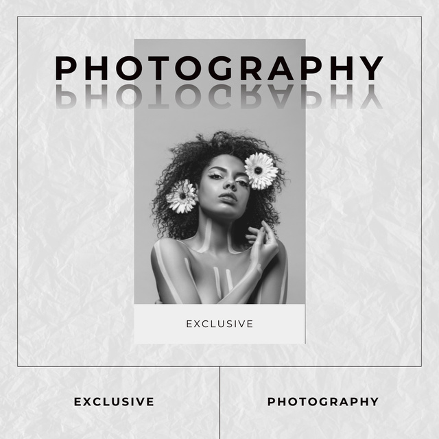 Designvorlage Exclusive Photography Service Offer für Instagram