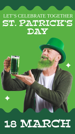 Let's Celebrate St. Patrick's Day Together Instagram Story Design Template