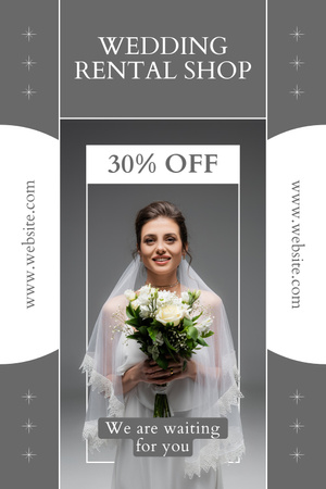 Wedding Rental Shop Promotion Pinterest Design Template